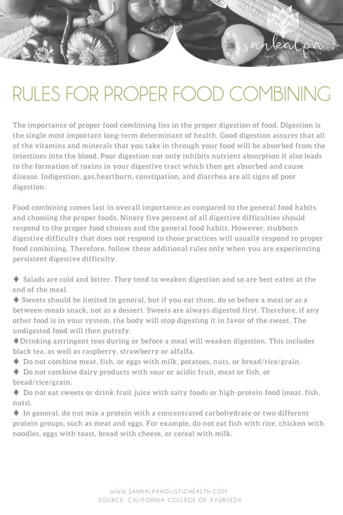 Proper Food Combining Page 1 2
